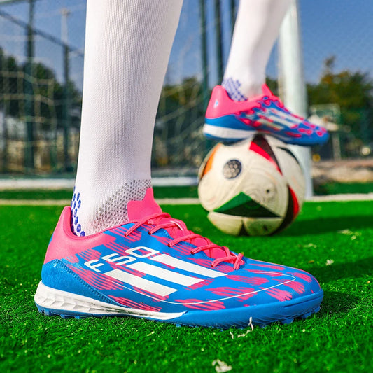 F50 Mavi pembe ve mor futbol kramponları
